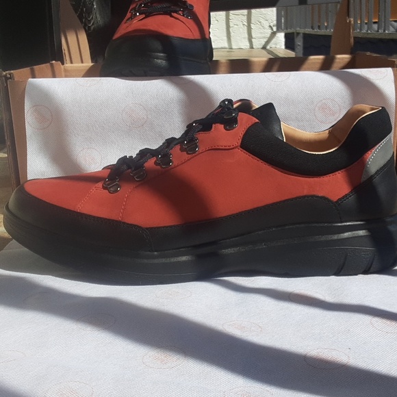 Brand new, never worn size 12 W, suede brown and blackrim. Samuel Hubbard shoes. - Picture 2 of 4